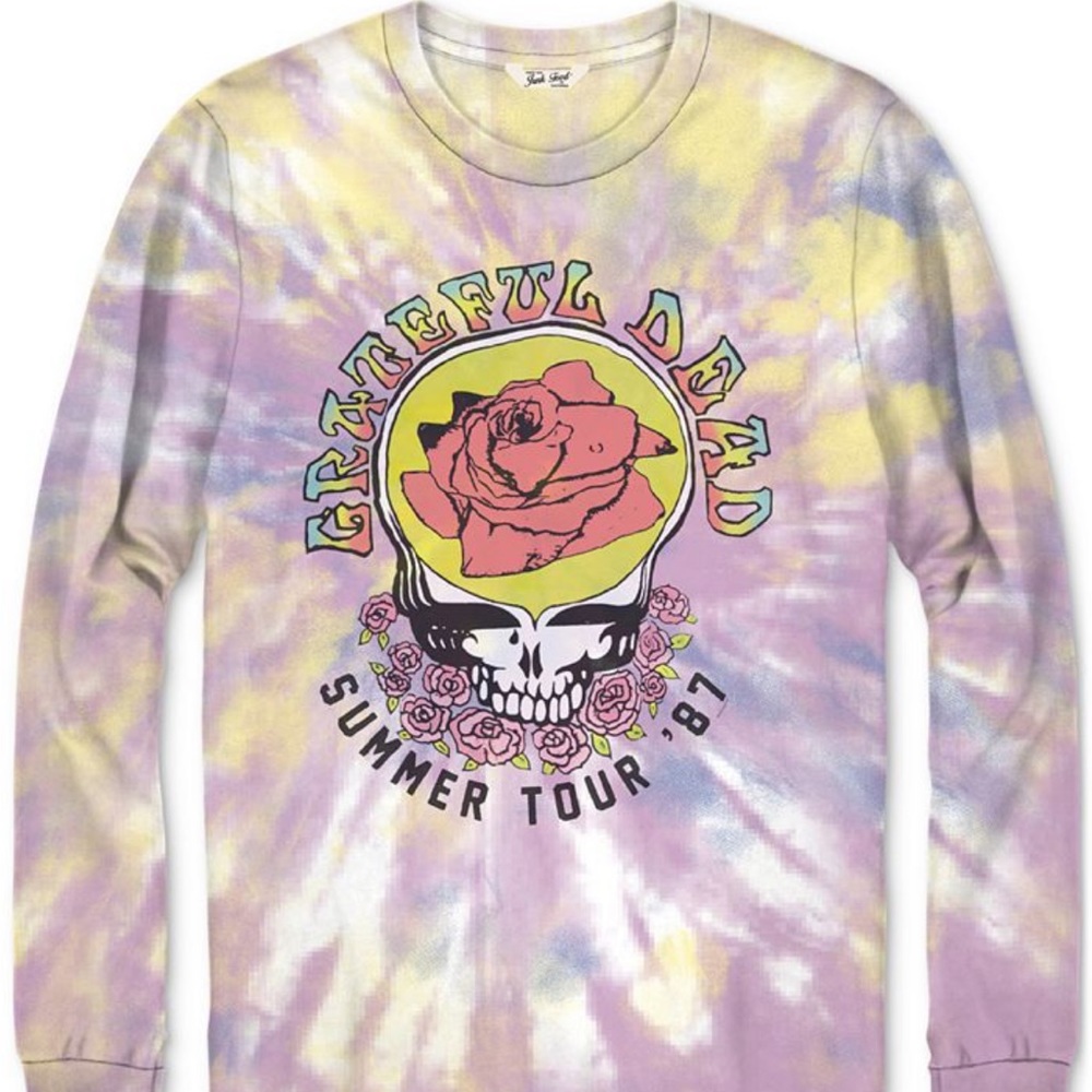 Junk Food Grateful Dead tie dye long sleeve graphic